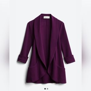 Melanie Knit Tunic Blazer- Stitch Fix- Purple- SM